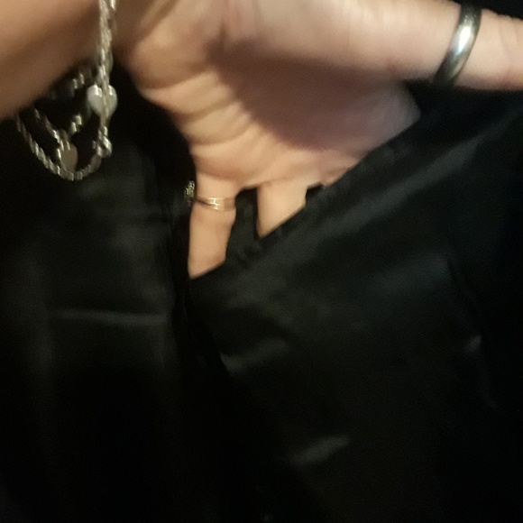 KASPER Navy Pea Coat 100% Wool Black w Lining Vtg - Picture 4 of 9